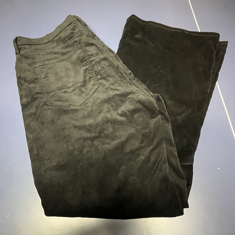 Gap Black Soft Flair Vintage Cords W 16/33R‎ Classic Boho Velvety Ribbed